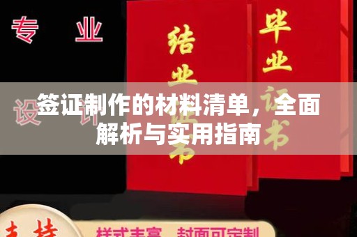 阿图什签证制作的材料清单，全面解析与实用指南
